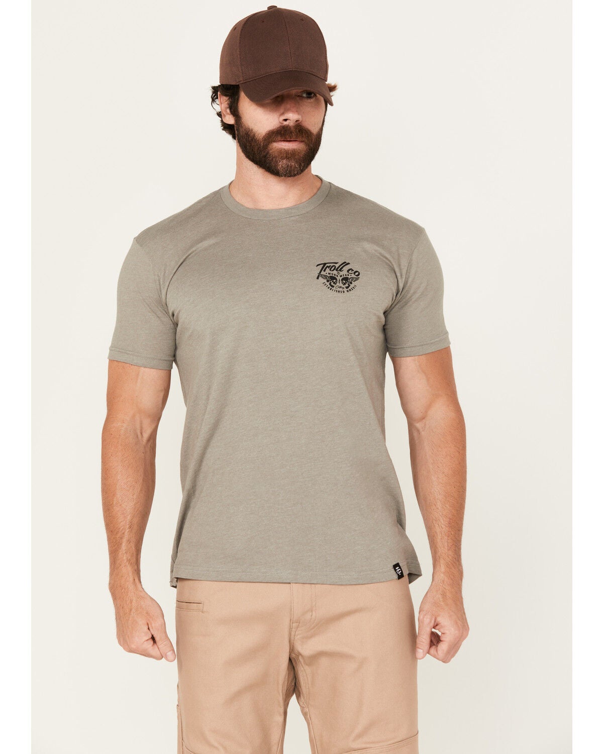 Troll Co Men's Duel Short Sleeve Graphic T-Shirt , Slate