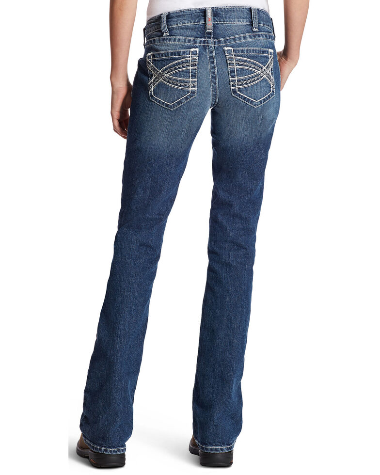 Ariat Women's FR Entwined Bootcut Jeans, Indigo, hi-res