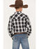 Image #4 - Roper Boys' Plaid Print Long Sleeve Snap Western Shirt, , hi-res
