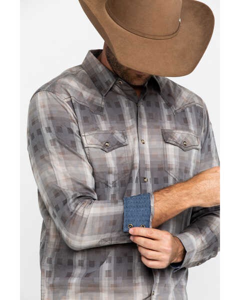 Image #4 - Moonshine Spirit Men's Dust Bowl Small Plaid Long Sleeve Western Shirt , , hi-res