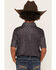 Image #4 - Panhandle Slim Boys' Steer Head Print Short Sleeve Polo, Black, hi-res