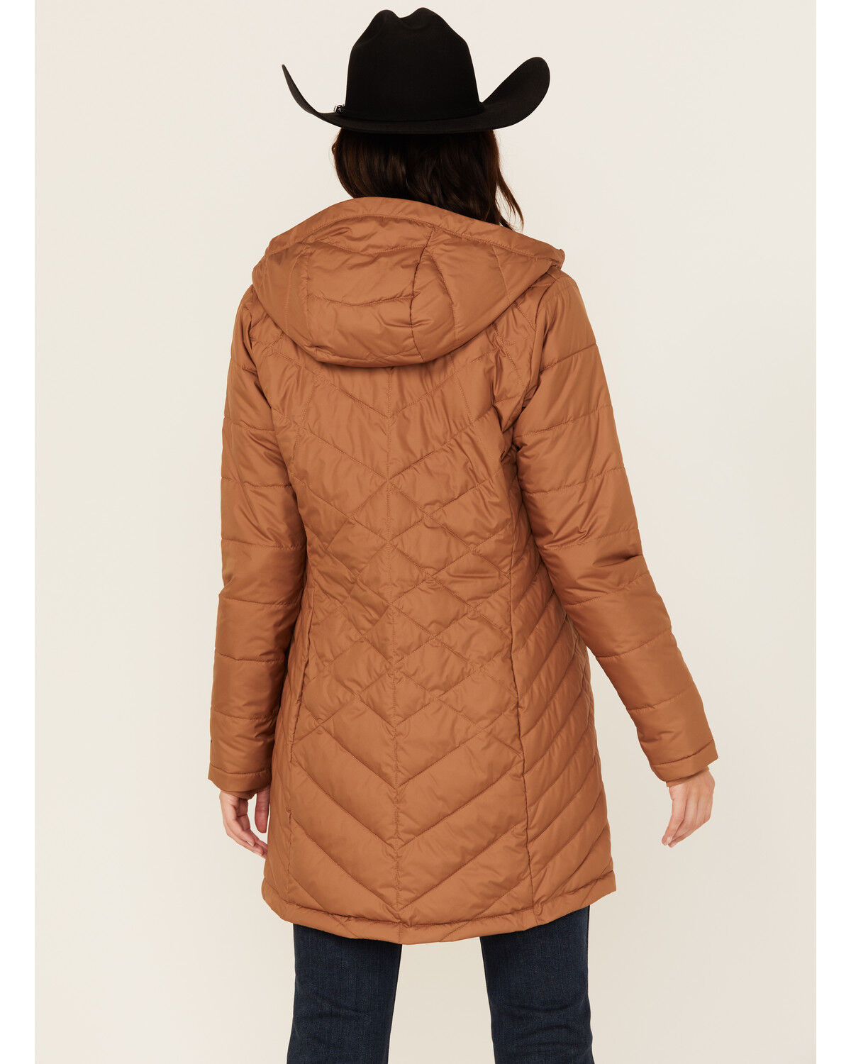 Image #4 - Columbia Women's Heavenly Long Hooded Coat, Camel, hi-res