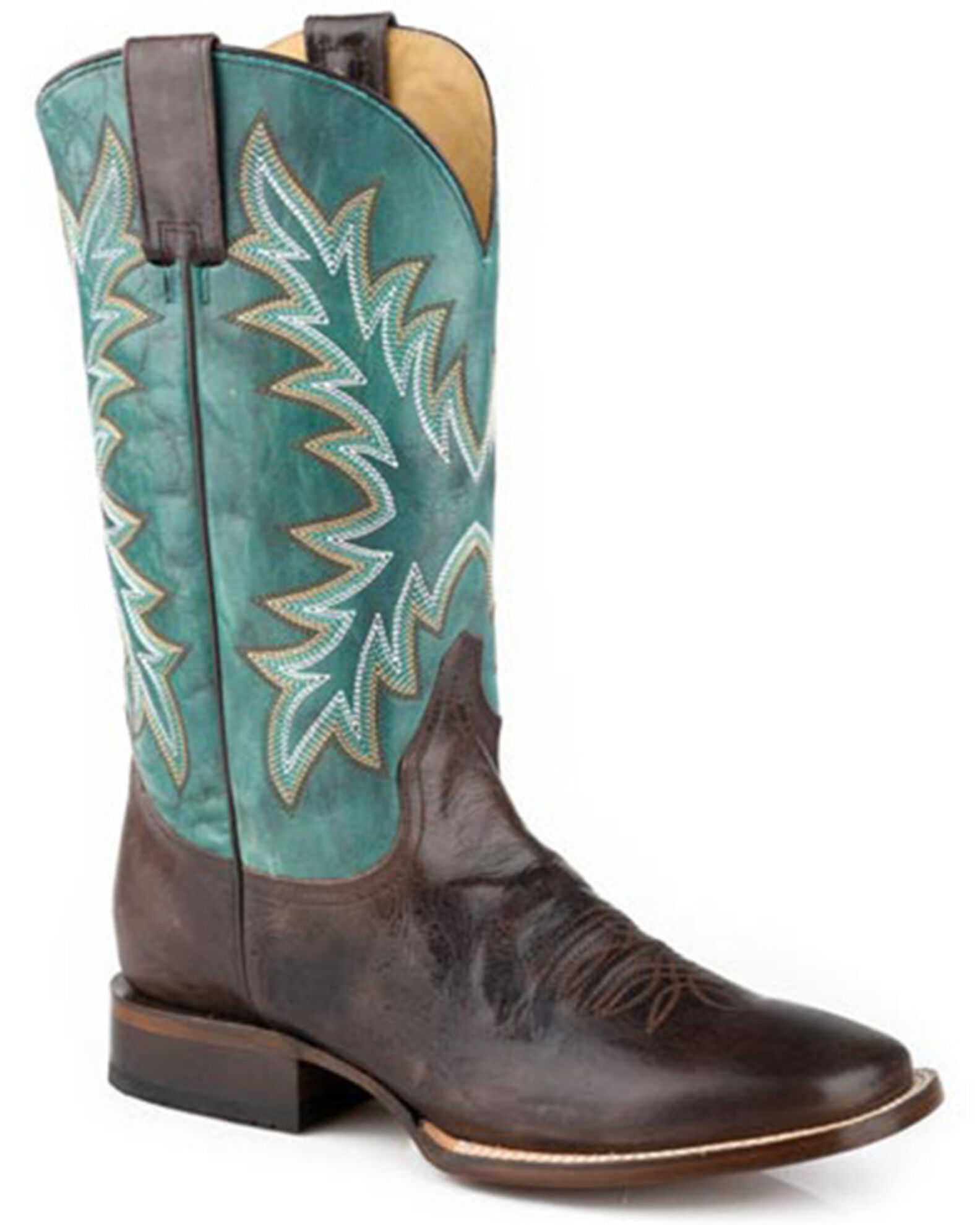Stetson Men s Cole Western Boots Broad Square Toe Boot Barn