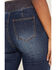 Flying Tomato Women's Seam Front Flare Jeans, Blue, hi-res