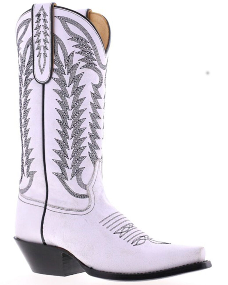 Liberty Black Women's Deniro Snow Western Boots - Snip Toe, White, hi-res