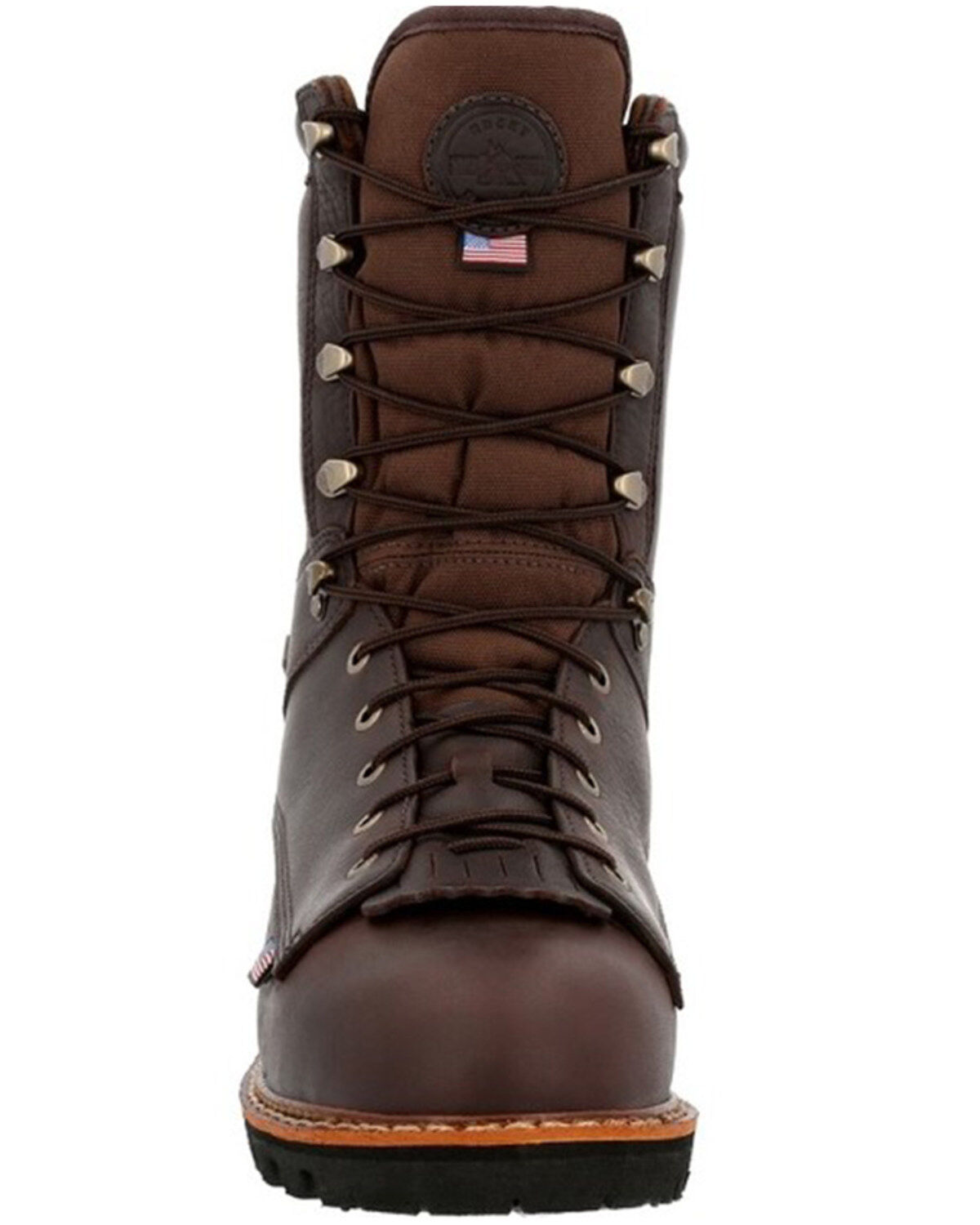 Image #4 - Rocky Men's Elk Stalker Waterproof Lace-Up Work Boots - Soft Toe, Brown, hi-res