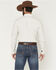 Image #4 - Cody James Men's Cade Dobby Stripe Print Long Sleeve Button-Down Western Shirt, Off White, hi-res