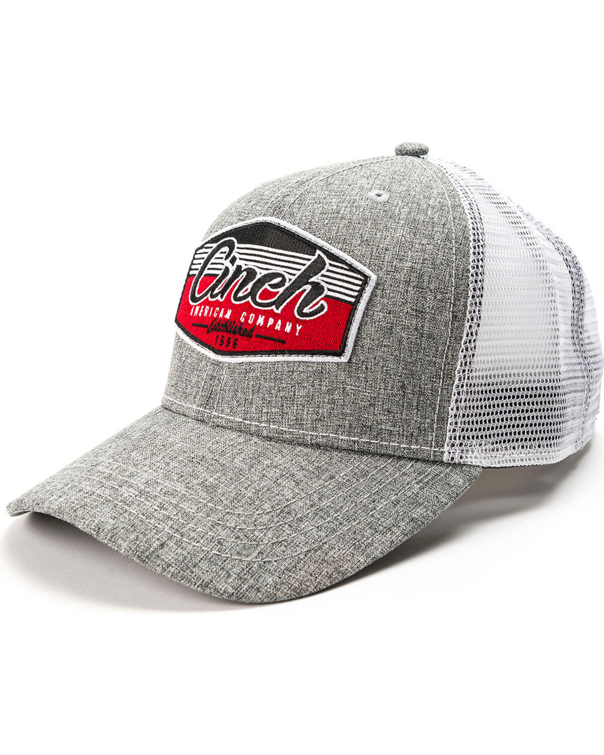 Image #1 - Cinch Men's Logo Patch Ball Cap, Charcoal, hi-res