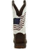 Durango Men's Flag Embroidery Western Boots - Square Toe, Brown, hi-res