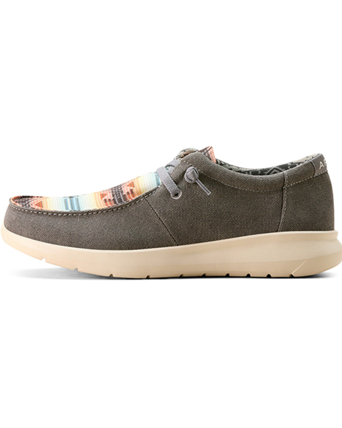 Image #2 - Ariat Men's Hilo Southwestern Print Casual Shoes - Moc Toe, Charcoal, hi-res