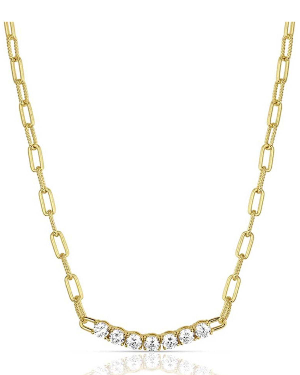 Image #1 - Montana Silversmiths Women's Sapphire Sky Bar Necklace, Gold, hi-res