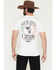 Image #1 - Cowboy Hardware Men's Hold My Cerveza Short Sleeve Graphic T-Shirt, White, hi-res