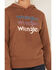 Wrangler Retro Women's Logo Graphic Hoodie, Rust Copper, hi-res