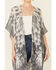 Shyanne Women's Tie Dye Shawl , Charcoal, hi-res