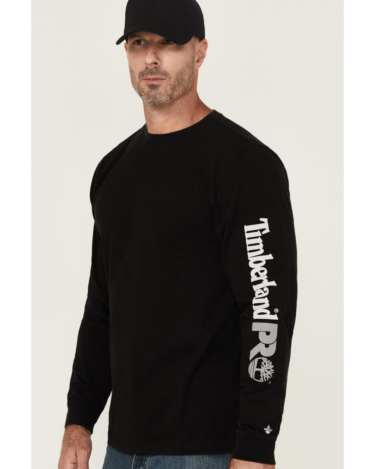 Image #2 - Timberland PRO Men's Core Logo Long Sleeve T-Shirt, Black, hi-res