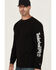 Image #2 - Timberland PRO Men's Core Logo Long Sleeve T-Shirt, Black, hi-res