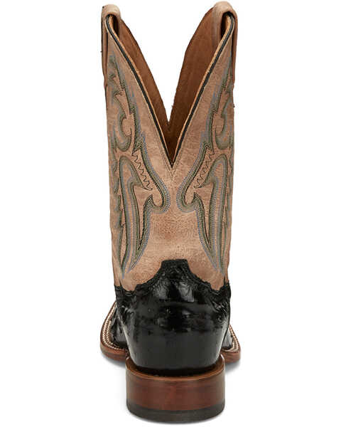 Image #5 - Tony Lama Men's Castillo Full Quill Ostrich Exotic Western Boots - Broad Square Toe, Black, hi-res