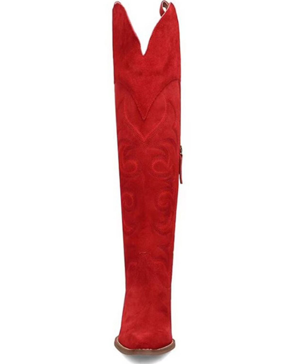 Image #4 - Dingo Women's Primadonna Tall Western Boots - Snip Toe, Red, hi-res