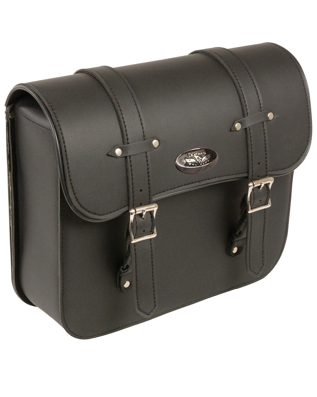 Milwaukee Leather Medium PVC Straight Cut Swing Arm Bag, Black, hi-res
