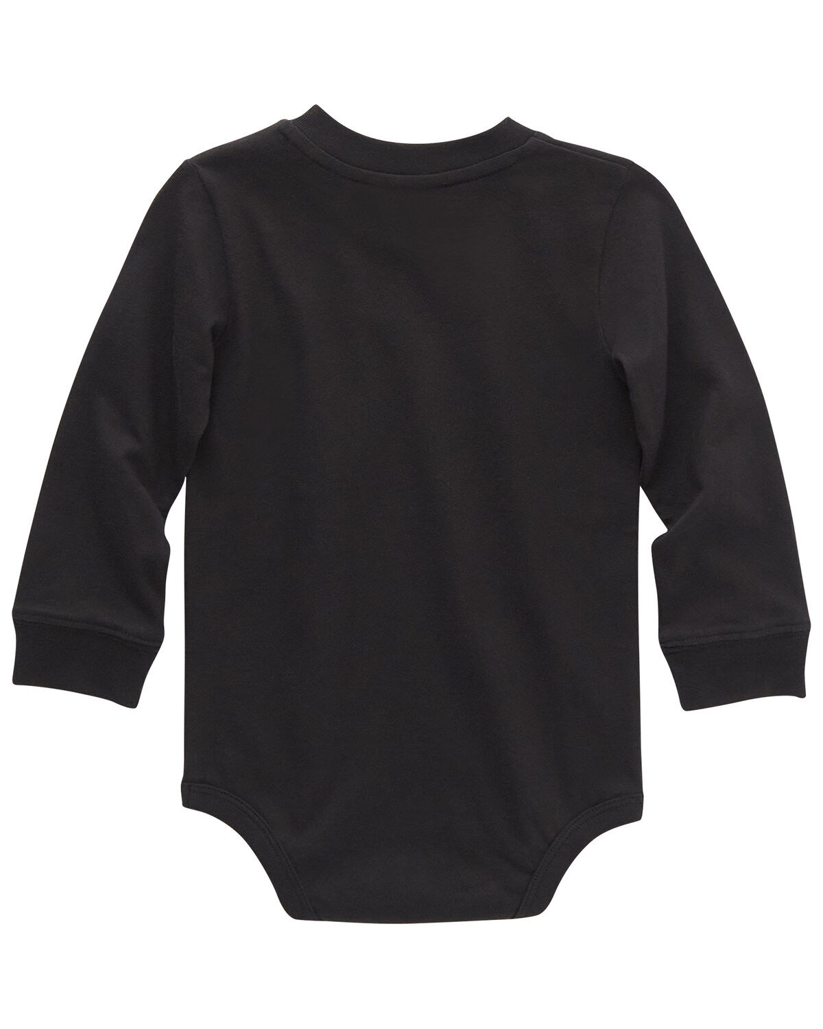 Image #2 - Carhartt Infant Boys' Logo Pocket Long Sleeve Onesie, Black, hi-res