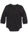 Image #2 - Carhartt Infant Boys' Logo Pocket Long Sleeve Onesie, Black, hi-res
