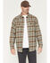 Image #1 - Thorogood Men's Plaid Print Long Sleeve Snap Flannel Shirt, Grey, hi-res