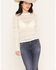 Image #1 - Rock & Roll Denim Women's Lace Ruffle Long Sleeve Top, Cream, hi-res