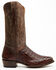Image #2 - El Dorado Men's Exotic Caiman Western Boots - Round Toe, Brass, hi-res