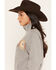 Image #2 - Ariat Women's Selena 1/2 Zip Pullover Sweatshirt, Grey, hi-res