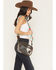 Image #1 - STS Ranchwear by Carroll Women's Lucy Clear Stadium Crossbody Bag, Brown, hi-res