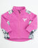 Image #1 - Cowgirl Hardware Toddler Girls' Cowhide Print Softshell Jacket, Pink, hi-res