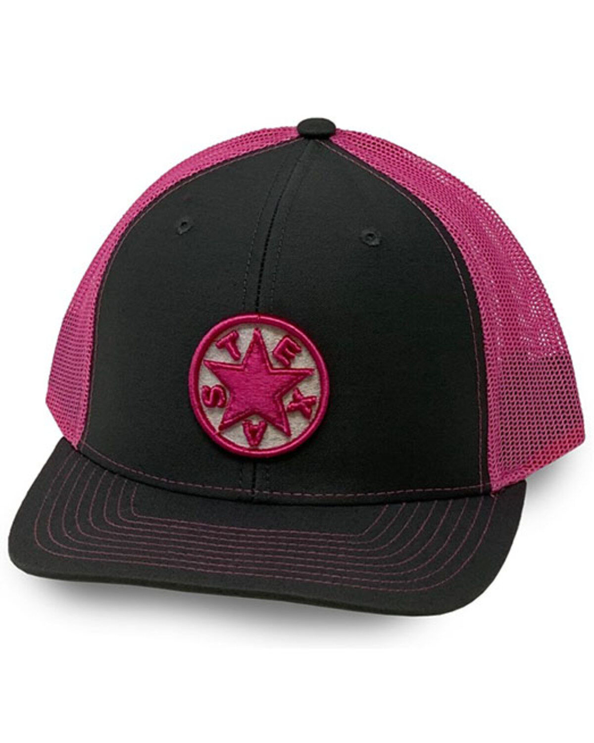 Image #1 - Oil Field Hats Men's Gray Texas Star Patch Mesh-Back Ball Cap, Grey, hi-res