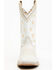 Laredo Women's Early Star 11" Studded Western Performance Boots - Broad Square Toe, White, hi-res