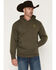 Image #1 - Ariat Men's Logo Hooded Sweatshirt, Olive, hi-res