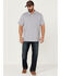 Image #2 - Brothers and Sons Men's Solid Slub Short Sleeve Polo Shirt, Light Grey, hi-res