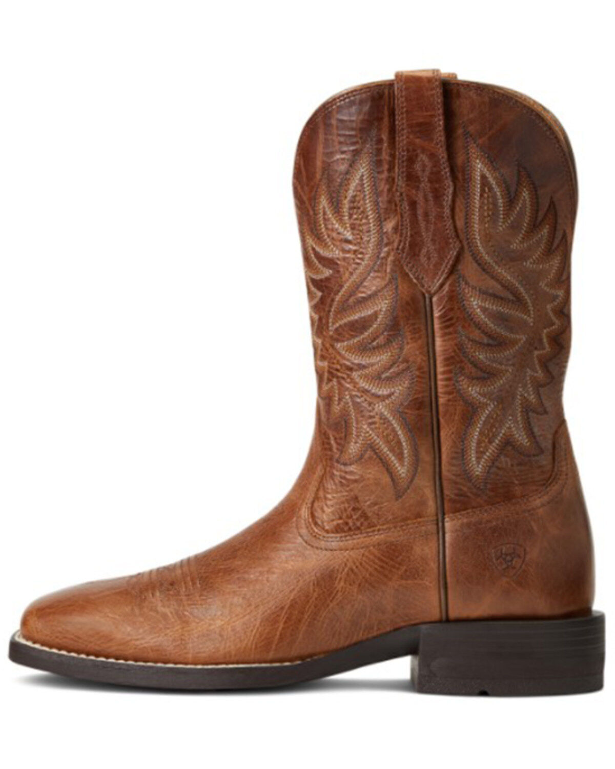 Image #2 - Ariat Men's Brander Leather Performance Western Boot - Broad Square Toe, Brown, hi-res