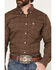Image #3 - Ariat Men's Raven Wrinkle Free Paisley Print Long Sleeve Button-Down Western Shirt, Brown, hi-res
