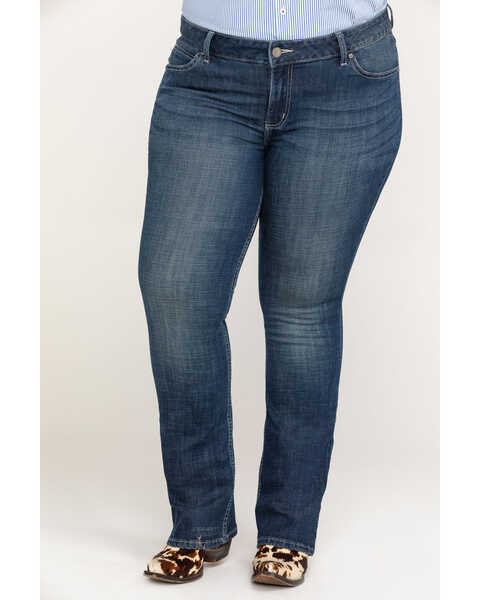 Wrangler Women's Dark Wash Bootcut Jeans - Plus | Boot Barn