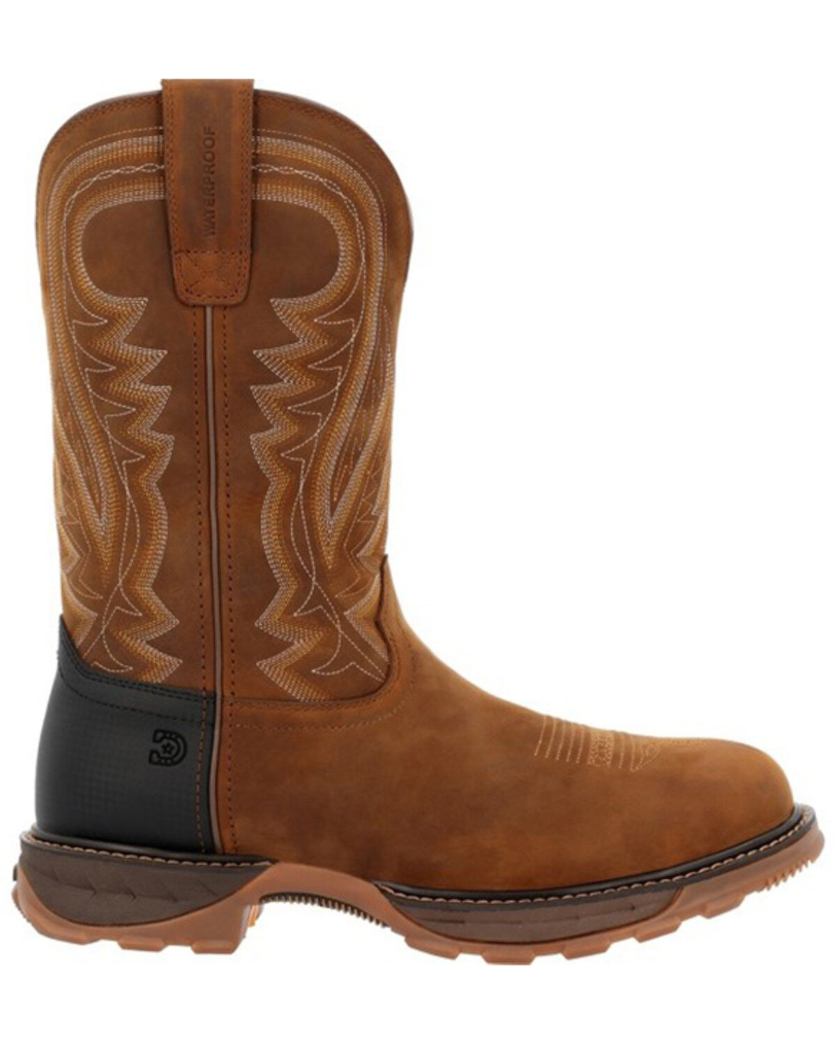 Image #2 - Durango Men's Maverick XP Waterproof Western Work Boots - Steel Toe, Coyote, hi-res