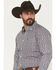 Image #2 - Ariat Men's Tegan Floral Print Long Sleeve Button-Down Western Shirt, Blue, hi-res