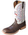 Image #2 - Hooey by Twisted X Men's Western Boots - Broad Square Toe, Brown, hi-res