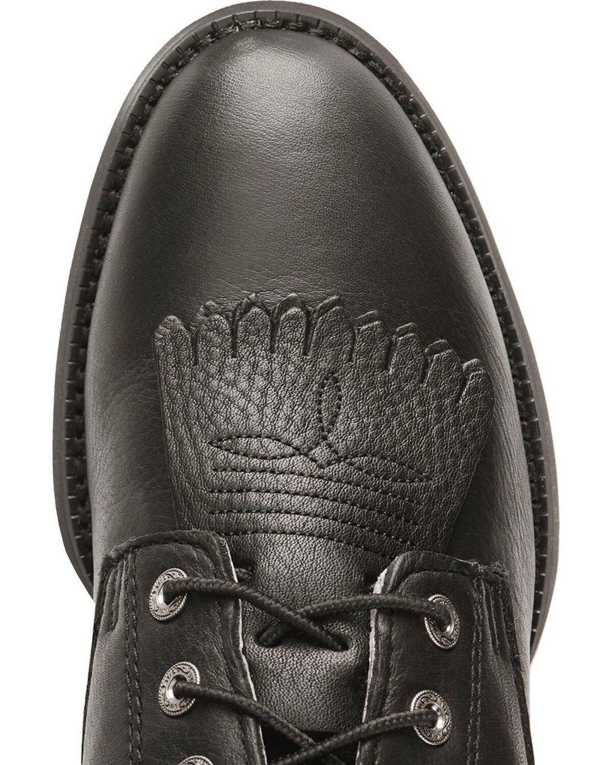 Image #6 - Ariat Women's 6" Lace-Up Heritage II Lacer Boots - Soft Toe, Black, hi-res