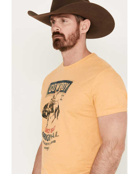 Image #2 - Wrangler Men's Cowboy Seed Bag Short Sleeve Graphic T-Shirt, Yellow, hi-res