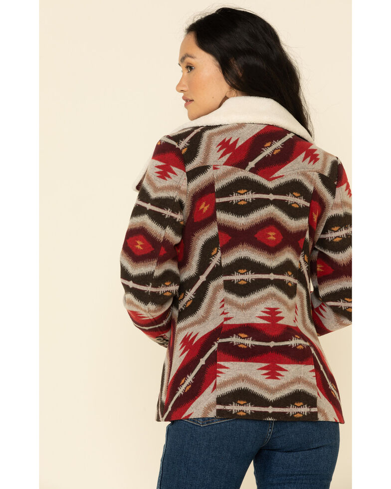 Powder River Outfitters Women S Jacquard Aztec Coat Boot Barn