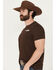 Image #3 - Rock & Roll Denim Men's Boot Barn Exclusive Bucking Bronco Short Sleeve Graphic T-Shirt, Chocolate, hi-res