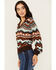 Image #2 - Shyanne Women's Zig Zag V Neck Sweater, Caramel, hi-res