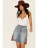 Image #2 - Driftwood Women’s Light Wash Patchwork Denim Skirt, , hi-res