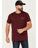 Browning Men's Realtree Edge Flag Graphic Short Sleeve T-Shirt, Maroon, hi-res