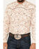 Image #3 - Cowboy Hardware Men's Paisley Print Long Sleeve Snap Western Shirt , Cream, hi-res