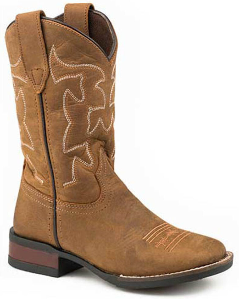 Roper Boys' Crazy Horse Western Boots Square Toe Boot Barn